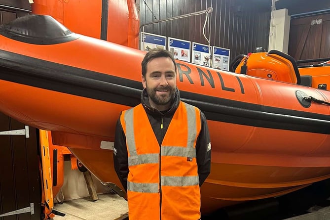 Teignmouth RNLI's James Thomas has passed his tractor driving and head launcher assessment